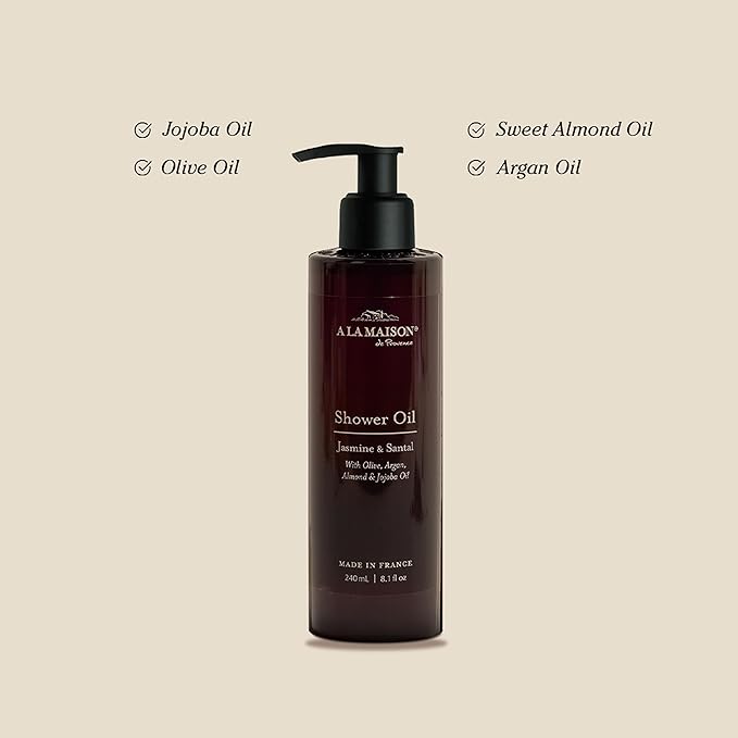 A LA MAISON Cleansing Shower Oil – Jasmine &amp Santal