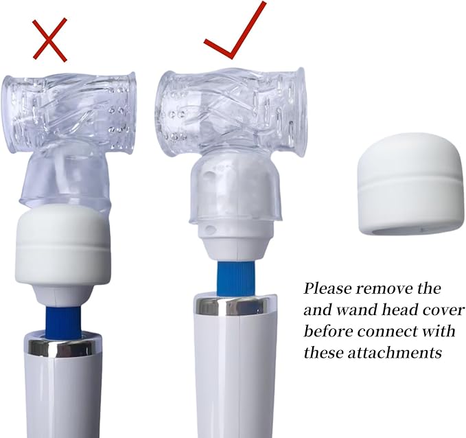NUHUi 6X Massage Head Attachments Accessories Come with A Large Size Massager for Back