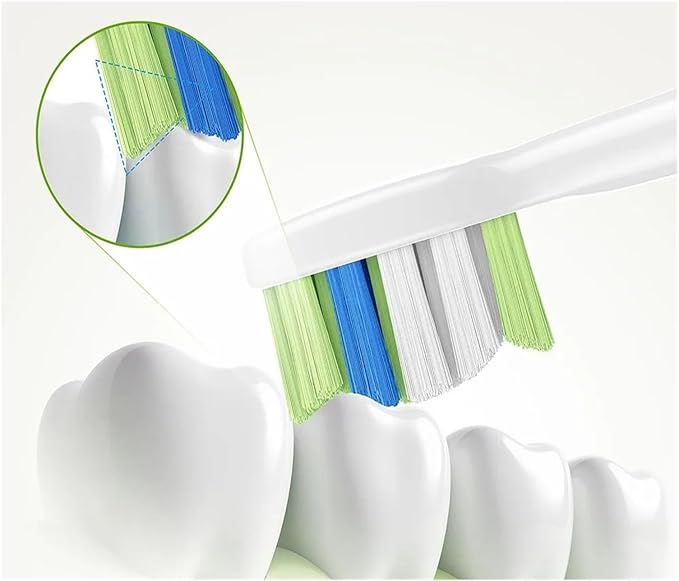 Toothbrush Heads Compatible for Philips(3color-2A-8pcs)