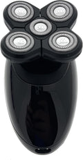 Pop Sonic 5-Head Electric Shaver Kit - Unisex (Black) Shaver for Face Head &amp Body - Smooth Waterproof USB Rechargeable Trimmer with 360-Degree Precision Cut Heads for Men &amp Women
