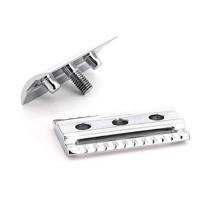 MÜHLE Chrome Silvertip Badger Safety Razor (Closed Comb) Shaving Set - Perfect for Every Day Use Barbershop Quality Close Smooth Shave