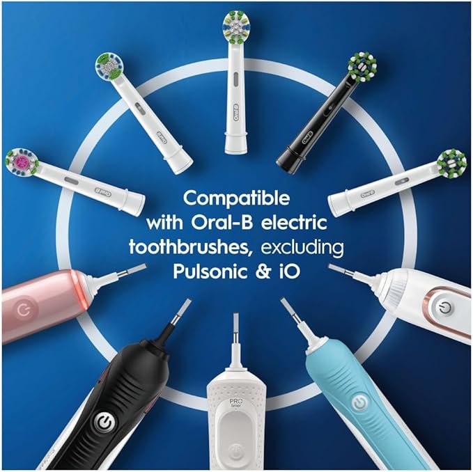 Oral-B Precision Clean Electric Toothbrush Head with CleanMaximiser Technology Excess Plaque Remover Pack of 12 Toothbrush Heads Suitable for Mailbox White
