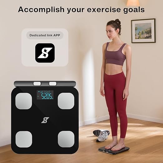 Speediance Smart Body Fat Scale Wi-Fi Digital Scale with Display Tracks Weight BMI &amp Body Fat Multi-Mode Measurement Syncs Data with Speediance App for Home Fitness Monitoring
