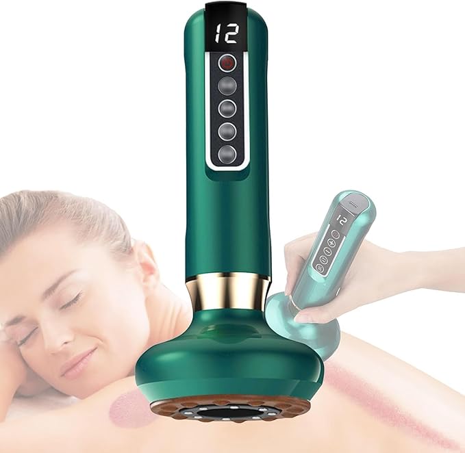 DAQIFCBO Handheld Cellulite Massager 2025 New Cellulite Remover for Legs Cordless Rechargeable Vibrating Massager Body Shaping Machine for Arms Legs Back Used at Home Green