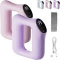 Yoga Ring Massager Multifunctional Portable Full-Body Electric Fascia Ring with Adjustable 3 Modes &amp 5 Levels of Intensity Massage for Fat Burning and Shaping(Pink+Purple)