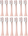 Replacement Brush Heads Compatible for V1/X1/X3/X5/X3U/X3PRO/v1/v2 Toothbrush Soft Bristle Nozzles（12pcs）(Pink)