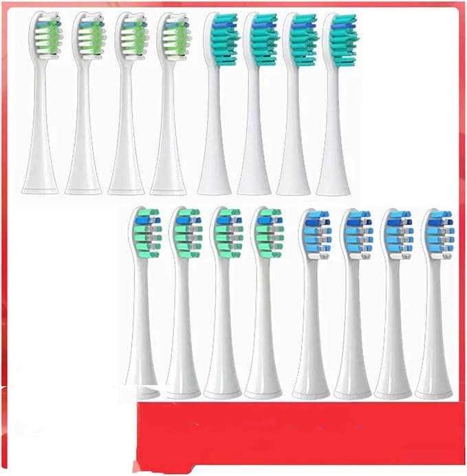 Compatible for Philips Sonicare Toothbrush Brush Head Replacement Heads HX3/HX6/HX9 Series HX3210/3211/6150/6500/6510/6530/9342/6730(8P1 8P2)