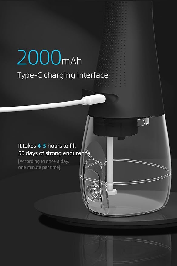Portable Rechargeable Water Flosser Ipx7 Water Resistant 300Ml Water Scrubber Dentist with 3 Modes 5 Nozzles Dentistry for Traveling at Home (Color : Pink)
