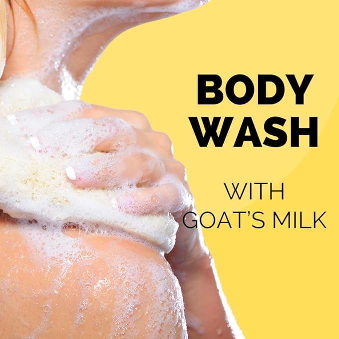 Golden Goat Farms Orange Peach &amp Vanilla Scented Body Wash with Goat Milk 16 Oz (2 Pack)