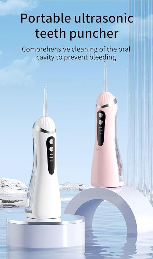 Water Flosser Cordless Rechargeable Large Capacity Something Nice Water Flosser 3 Modes &amp Multi-Pressure 4×360° Nozzles IPX7 Waterproof Flossing Cleaning Picks for Braces Home &amp Travel Us