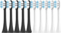 10PCS Replacement Toothbrushes HeadCompatible for SOOCAS X3/X3 Pro/X1/V1/V2/D3/X3U/X5(5Black5White)