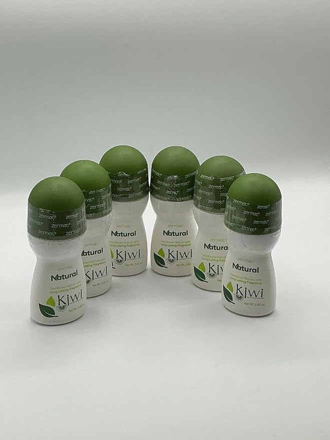6 Kiwi Unisex Roll-on Deodorant by Zermat International Special Set