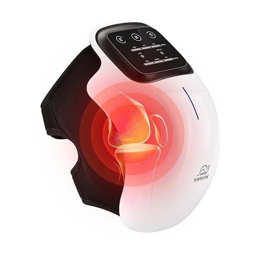 Snailax Cordless Knee Massager with Heat FSA Eligible Red Light &amp 3 Vibration Modes &amp 3 Heating Levels Heating Pad for Knee PainGifts for Men Women Heated Knee Wrap