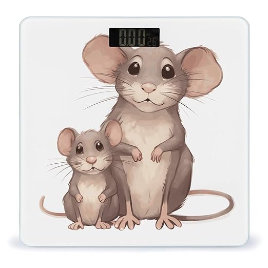 Mother and Child Rats Bathroom ScaleHighly Accurate Digital Weighing Machine for People Bright LED Display Weight Scale for The Aldult Home Use