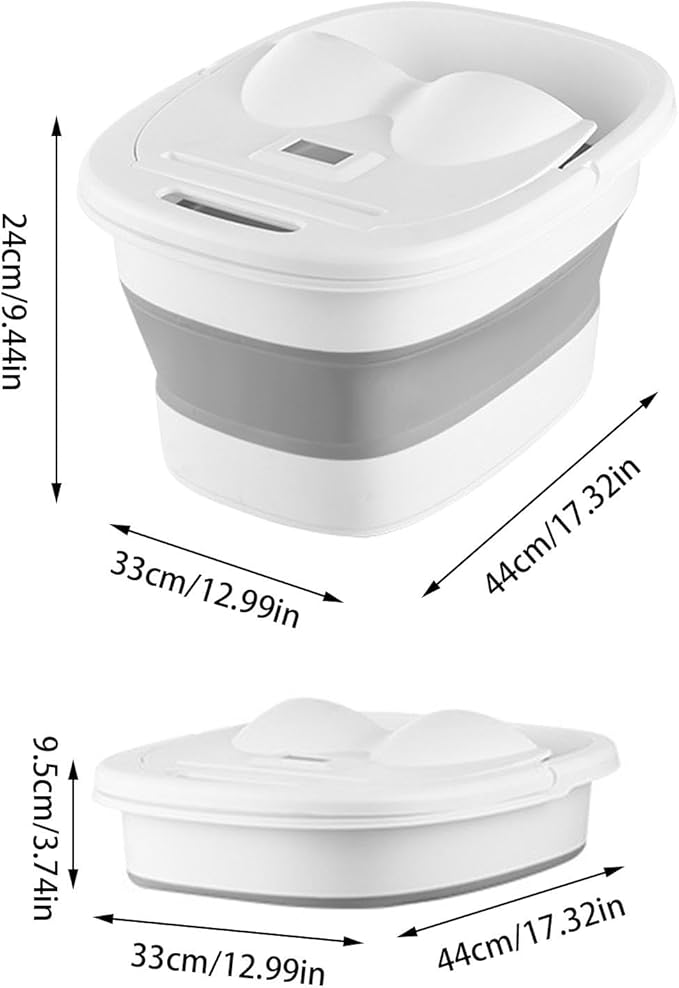 Foot Spa - Massager Foot Soaking | Collapsiible Bucket for Cleaning Mop | Foldable Foot Bath Bucket Tub | Multifunctional Foot Soaking Tub Foot Bath Bucket with Lid Pedicure Foot Soak