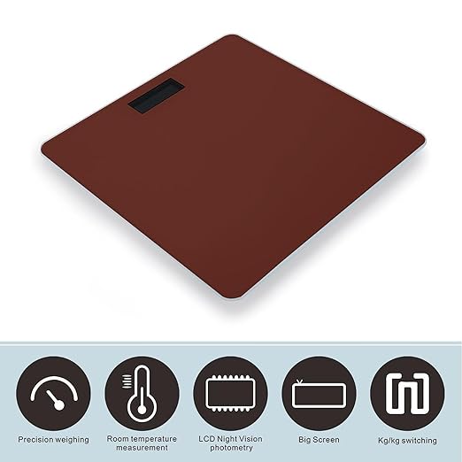 Women's Digital Bathroom Weighing Scale Automatic Switch Energy Saving Scale Smart Scale for Body Weight Red