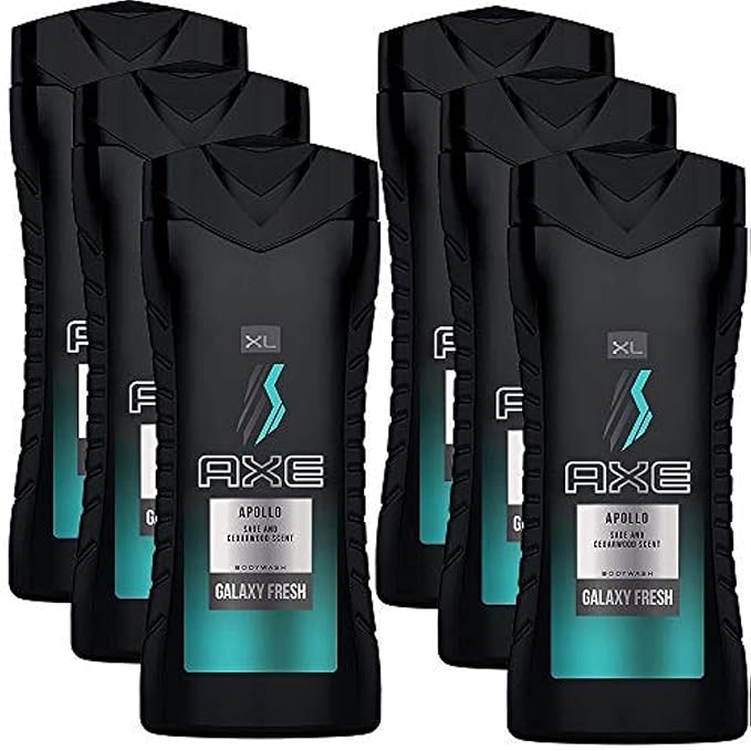 Axe Body Wash for Men Apollo 13.5 fl oz 6-Pack