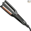 REVLON Double Straight Copper + Ceramic Dual Plate Straightener Four 1/2 Inch plates Black