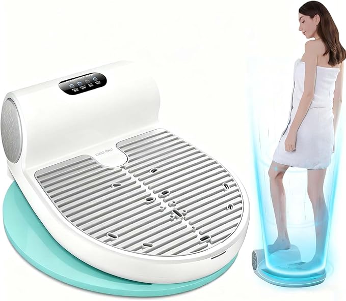 Body Refresher Machine Whole Body Dryer After Shower 1500W Powerful Blower 3 Speed Sett-ings Warm and Cool Air Wate-rproof Scale Automatic Sensor Safe for Bathroom Use(New Model With Scale)
