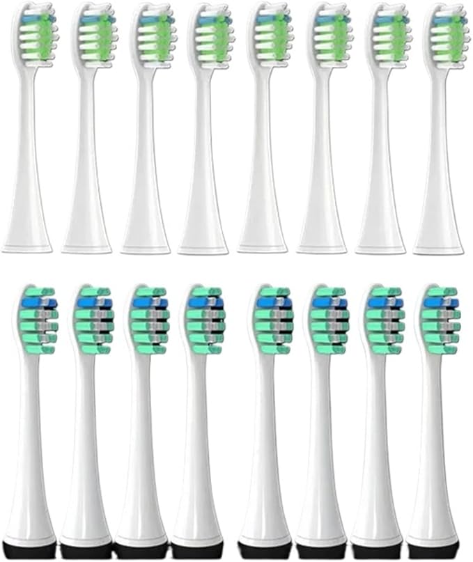 Compatible for Philips Sonicare Toothbrush Brush Head Replacement Heads HX3/HX6/HX9 Series HX3210/3211/6150/6500/6510/6530/9342/6730(8P1 8P2)