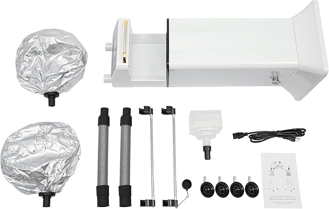 Professional Nano Hair Steamer Machine with Ozone Treatment 650W Ultrasonic Steam Therapy for Hair Conditioning Coloring Oil Treatment at-Home Salon Hair Care Equipment White (White)
