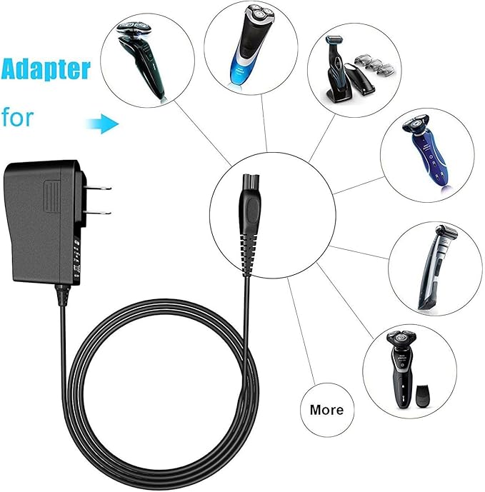 Marg AC/DC Adapter for Philips Norelco Electric Shaver 8900 S8950 S8950/81 S8950/90 Wet &amp Dry Edition Power Supply Cord Cale PS Charger Mains PSU