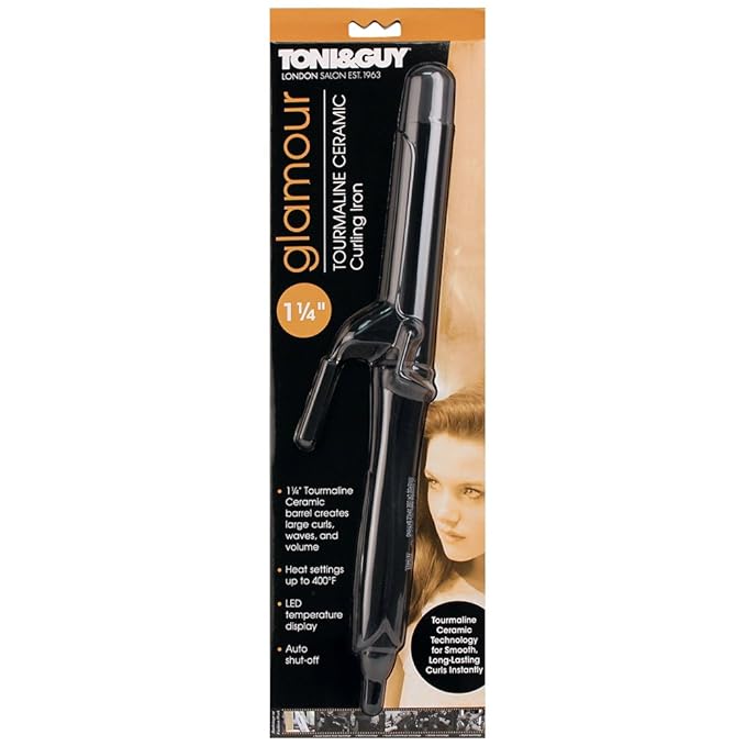 Toni &amp Guy Professional Curling Iron Black 1-1/4 Inch