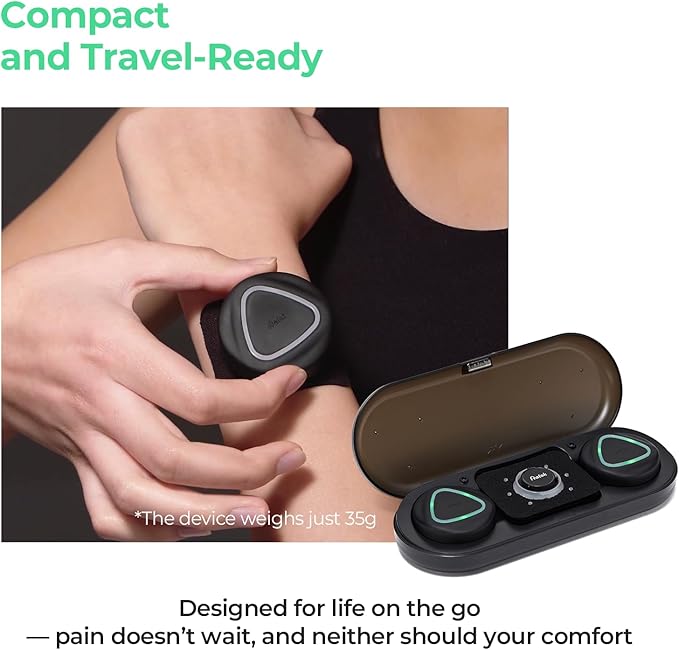 Aalok Patch Double | Near Infrared &amp Red Light Therapy Device- Pain Relief for Shoulders Back Knees Wrists Neck Foot. Portable Wearable &amp Rechargeable.