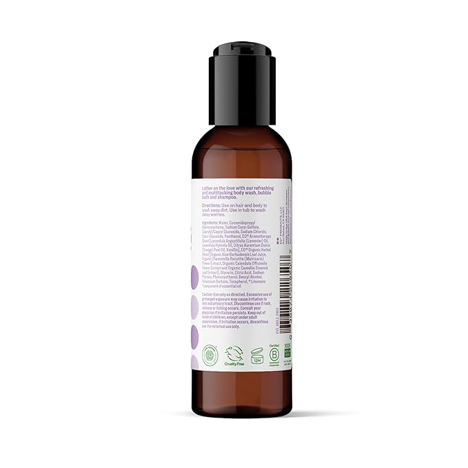 Everyone 3-in-1 Soap Body Wash Bubble Bath Shampoo Travel Size 2 Ounce (Pack of 12) Vanilla and Lavender made with Essential Oils for Men and Women