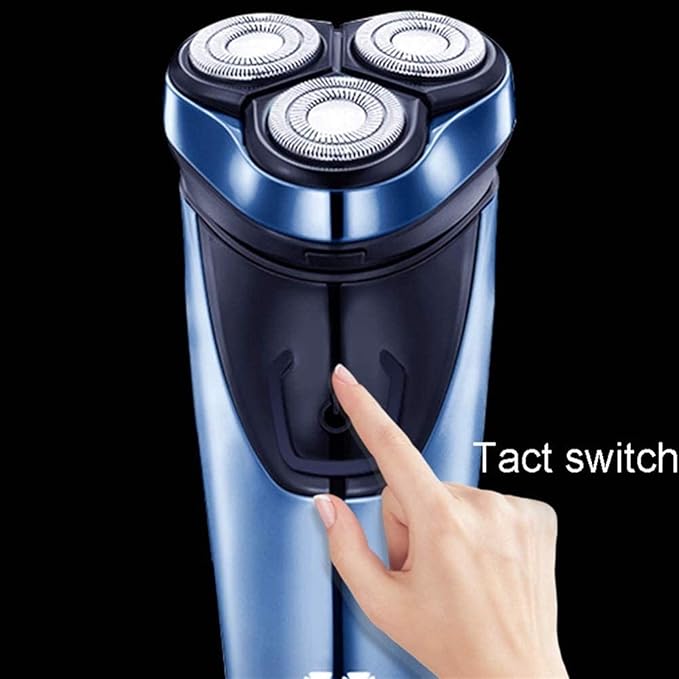 Electric Razor for Men Quick Rechargeable Wet and Dry IPX7 Waterproof Electric ShaverMen’s 3D Rotary Shaving Razor with Pop-up Beard TrimmerLCD Display