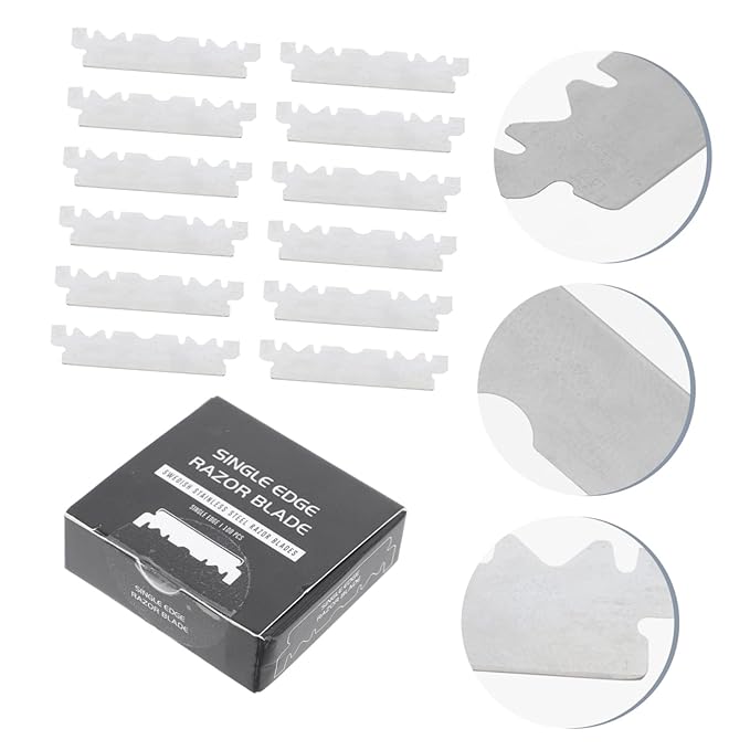 GALPADA 400pcs Single Face Old Folding Barbershop Cutter for Household Shaving and Grooming Needs