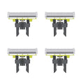4 Pack Replacement Blades with 5 Guide Combs Guards Kit Compatible with Philips Norelco Oneblade QP2515QP2520QP2530QP6510QP6520QP6530…Models.