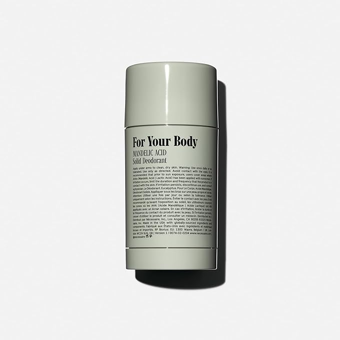 Nécessaire The Deodorant Eucalyptus | Natural Aluminum Free Deodorant For Women &amp Men. Extra Strength Treatment with Mandelic Acid. Free of Baking Soda Ozokerite &amp Parabens (75 g/2.5 oz)