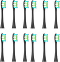 12PCS Replacement Tooth Brush HeadsCompatible for Oclean X/X PRO/ Z1/ F1/ One/Air 2 /SE Sonic Soft Electric(12pcs Black)