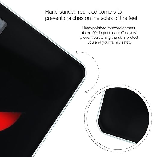 Digital Bathroom Weighing Scale Energy Saving Scale Smart Scale for Body Weight Evil Black Red Eyes