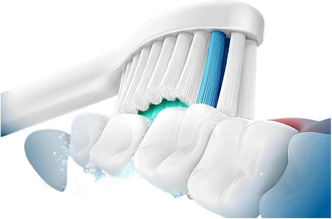 Compatible for Philips Sonicare Toothbrush Heads 4/8/12/20 PCS Replacement Bristle Heads(White-4 Pcs)