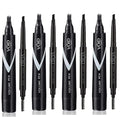 VOID Homme 4 Beard Filler Pens for Men with Instant 4 Beard Pencils (Dark Brown) Easy Beard Pen Liner Beard Filler Pen for Beard Filling Pen Kit &amp Waterproof Beard Marker