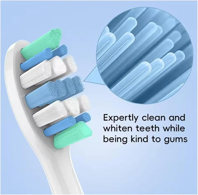 Replacement Toothbrush Heads Compatible for with Philips Sonicare Electric Brush Head 1100 2100 4100 4300 5100 5300 6100 6500 Etc(12pcs)