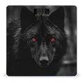 Digital Bathroom Scale for Body Weight Scale with Bright LCD Display High Accuracy Step-On Technology Auto On/Off Black Red Eyed Wolf Digital Scales 400 Lbs /180kg