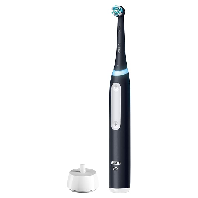 Oral-B Rechargeable Electric Toothbrush iO3 Clean &amp Protect 3 Cleaning Modes Visual Pressure Sensor to Protect Gum Black