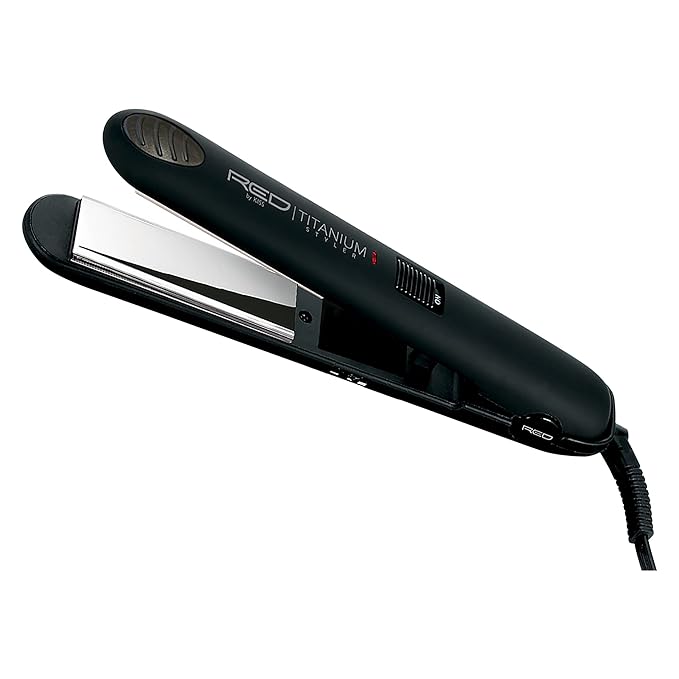 RED by KISS Titanium Styler Flat Iron (Titanium 1 1/4)