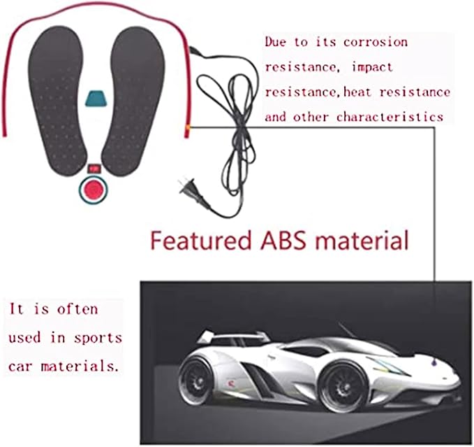 Electric Foot Massager Machine Circulation Vibration Blood Booster Electromagnetic Deep Kneading Massaging Nodes for Relieve Fatigue Sore