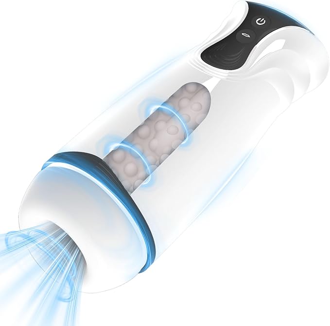 Male Masterburbatar Hands Free with 10 Vibration Sucking Massagers Modes Automatic Male Mastusbafor Tight Sleeve Hoodies Pussy Pocket Silicone Electric Massager Machine PWO02