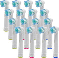 12×Replacement Brush Heads Compatible with Oral-B Electric Toothbrush Fit Advance Power/Pro Health/Triumph/3D Excel/Vitality Precision Clean(16 Pcs)