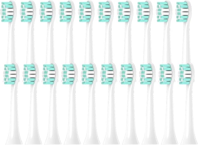 Compatible for HX6011 6053 6063 6064 6013 6014 6021 6030 6073 6100 6220 6212 6312 6411 6431 6500 6511 Toothbrush Head(20pcs)