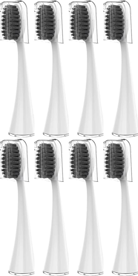 Compatible for Seago SG-540 Replacement Toothbrush HeadsCleaning Deep Tooth Gaps Suitable for(8WHITE)