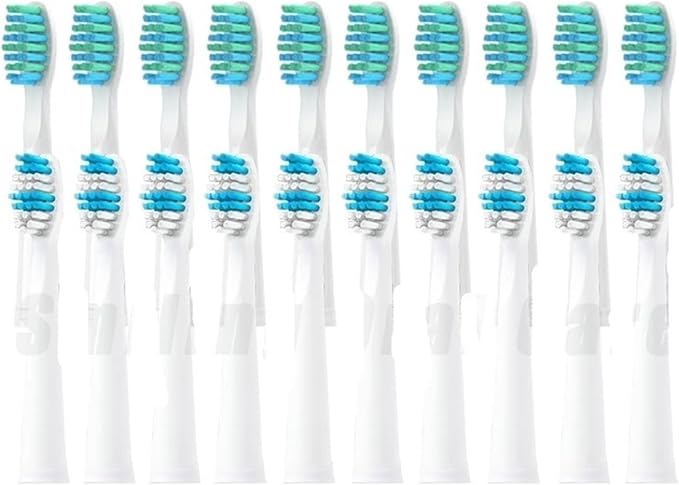 10/20PCS Electric Toothbrush HeadsCompatible for SEAGO SG899/SG507/SG610/SG659/SG917/E1/E2/E3 Vacuum Replacemen Brush Head(Purple)