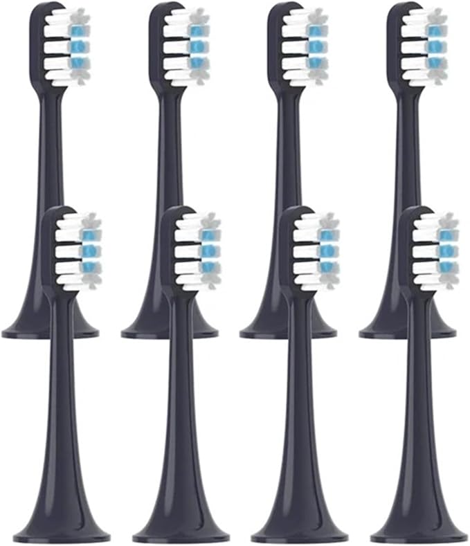 Replaceable Brush HeadsCompatible for XIAOMI MIJIA T301 T302 Soft Clean Bristle(8 Blue)