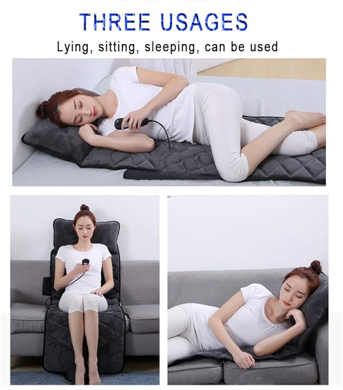 Shiatsu Back Massager with HeatMassage MatMassage Mat for Full Body26 Massage Head Mattress Pad for Neck Back Legs Relieve Fatigue and Soreness Heating Pad