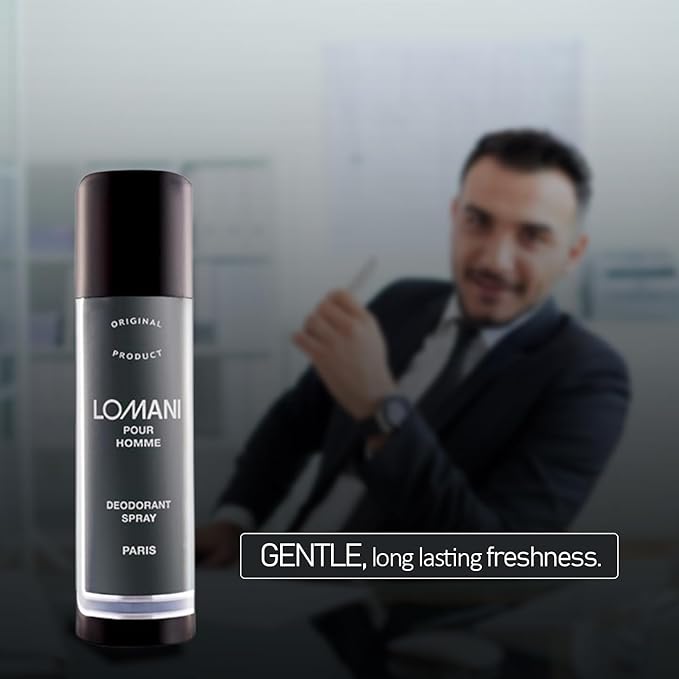 Lamuni Paris Pour Homme Deodorant Spray for Unisex 200 ml